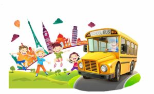 des enfants et un bus