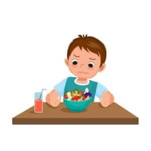 Un enfant qui ne veux pas manger